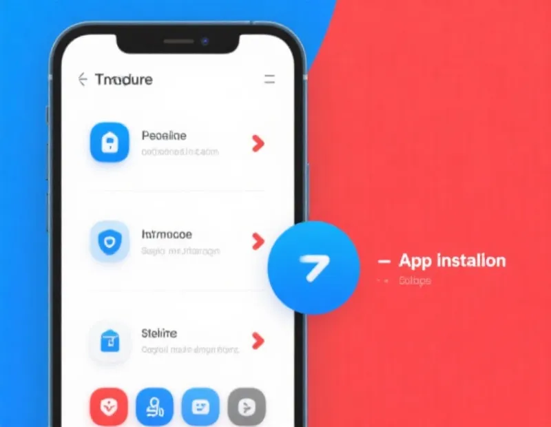 APP下载安装步骤示意